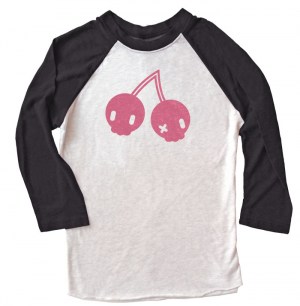 Cherry Skulls Raglan T-shirt