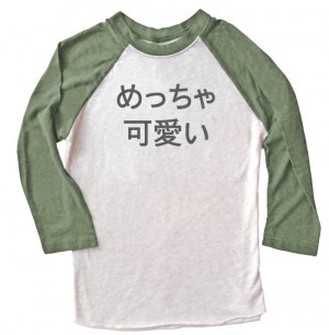 Meccha Kawaii Raglan T-shirt 3/4 Sleeve