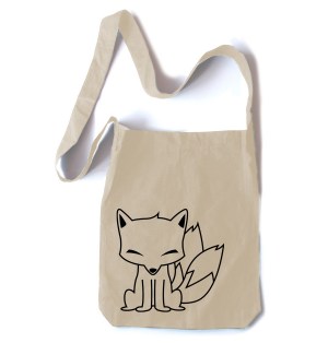 Chibi Kitsune Crossbody Tote Bag