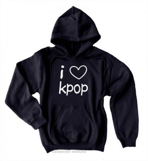 I Love Kpop Pullover Hoodie