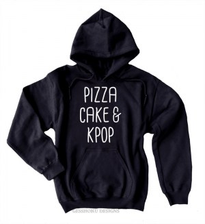 Pizza Cake & KPOP Pullover Hoodie