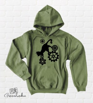 Steampunk Cat Pullover Hoodie