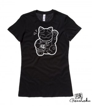 Maneki Neko Ladies T-shirt