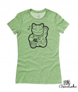 Maneki Neko Ladies T-shirt