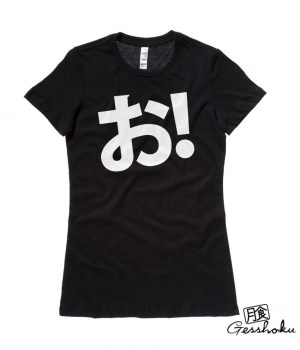 O! Hiragana Exclamation Ladies T-shirt