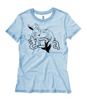 Sleepy Kitsune Ladies T-shirt