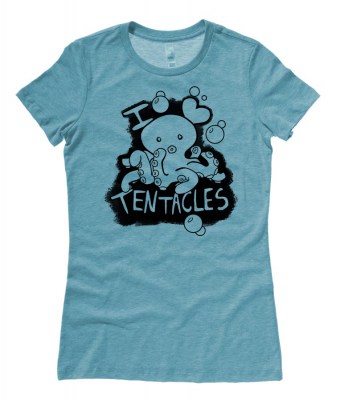 I Love Tentacles Ladies T-shirt