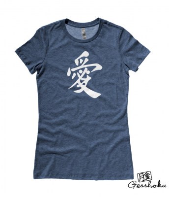Japanese Kanji Love Ladies T-shirt