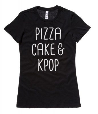 Pizza Cake & KPOP Ladies T-shirt
