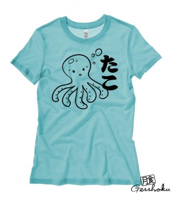 I Love TAKO - Kawaii Octopus Ladies T-shirt