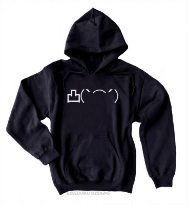 Angry Middle Finger Emoji Pullover Hoodie