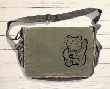 Maneki Neko Messenger Bag