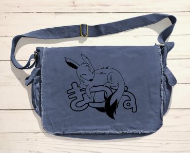 Sleepy Kitsune Messenger Bag