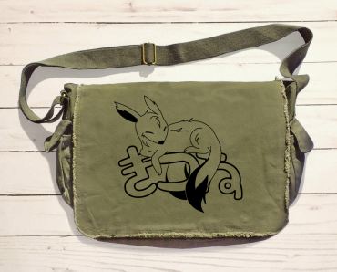 Sleepy Kitsune Messenger Bag