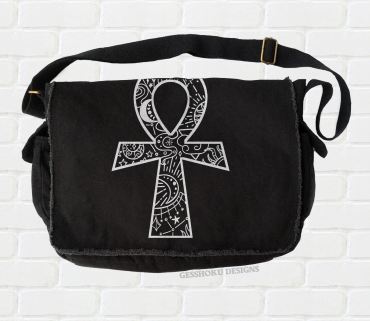 Ankh Illustration Messenger Bag