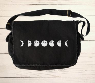 Moon Phase Messenger Bag