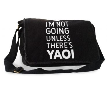 I'm Not Going Unless There's YAOI Messenger Bag