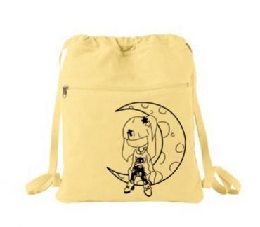 Pastel Moon Cinch Backpack