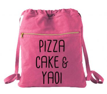 Pizza Cake & YAOI Cinch Backpack