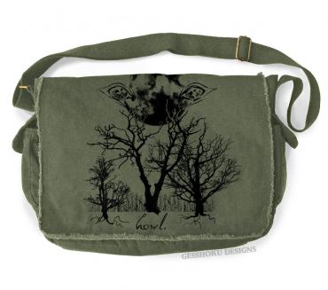 Howl: Eyes of the Night Forest Messenger Bag