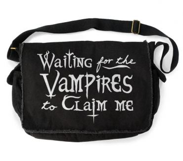 Waiting for the Vampires to Claim Me Messenger Bag