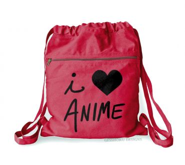 I Love Anime Cinch Backpack