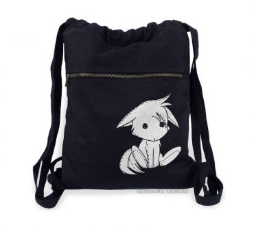 Plush Kitsune Cinch Backpack