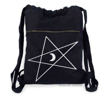 5-Pointed Moon Star Cinch Backpack