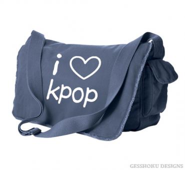I Love Kpop Messenger Bag
