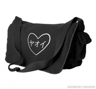 Yaoi Heart Katakana Messenger Bag