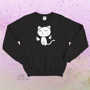 Angel Wings Kawaii Kitty Crewneck Sweatshirt