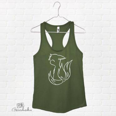 3-Tailed Baby Kitsune Racerback Tank Top