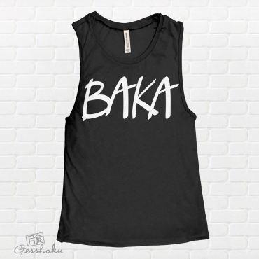 BAKA (text) Sleeveless Tank Top