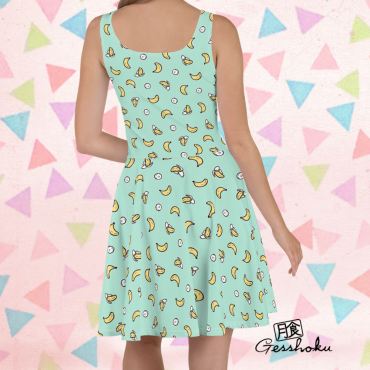 Banana Print Skater Dress