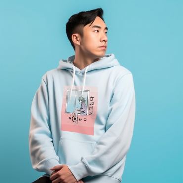 Bogoshipda Window Aesthetic Korean Pullover Hoodie