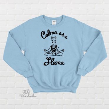 Calma as a Llama Crewneck Sweatshirt