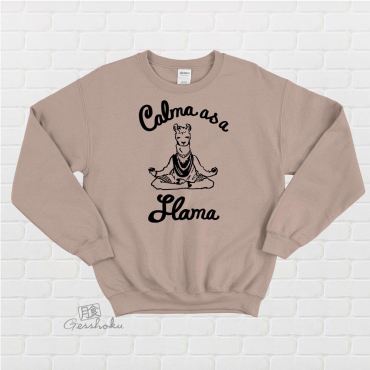 Calma as a Llama Crewneck Sweatshirt