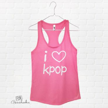 I Love Kpop Flowy Tank Top