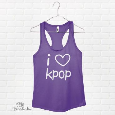 I Love Kpop Flowy Tank Top