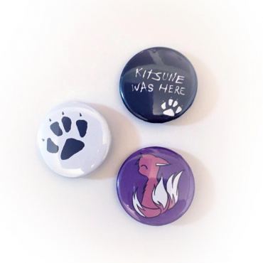 Kitsune Pin Set