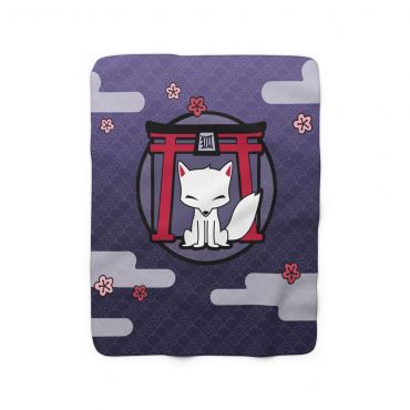 Kitsune Shrine Throw Blanket