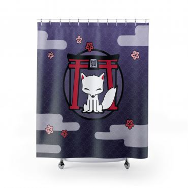 Kitsune Shrine Shower Curtain