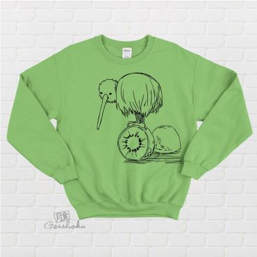 Fruity Kiwi Bird Crewneck Sweatshirt