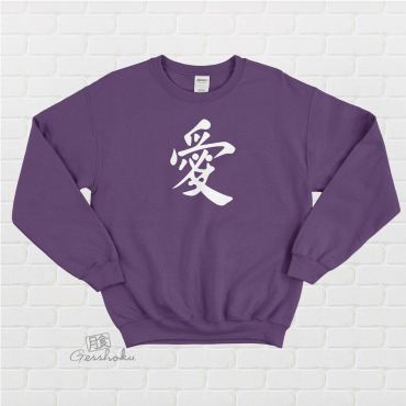 Love Kanji Crewneck Sweatshirt