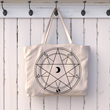 Magic Circle Large Tote Bag