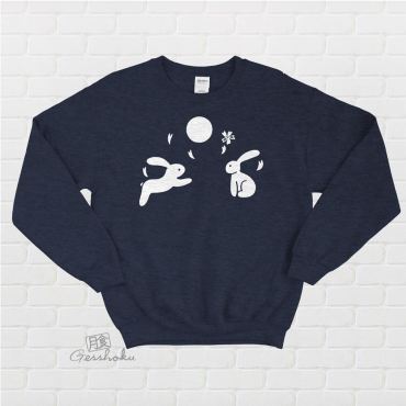 Japanese Moon Bunnies Crewneck Sweatshirt