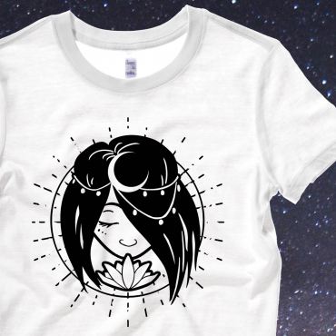 Moon Goddess Ladies T-shirt