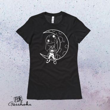 Pastel Moon Ladies T-shirt