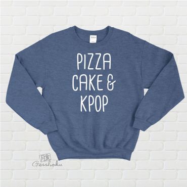 Pizza Cake & KPOP Crewneck Sweatshirt