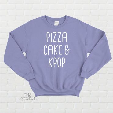 Pizza Cake & KPOP Crewneck Sweatshirt